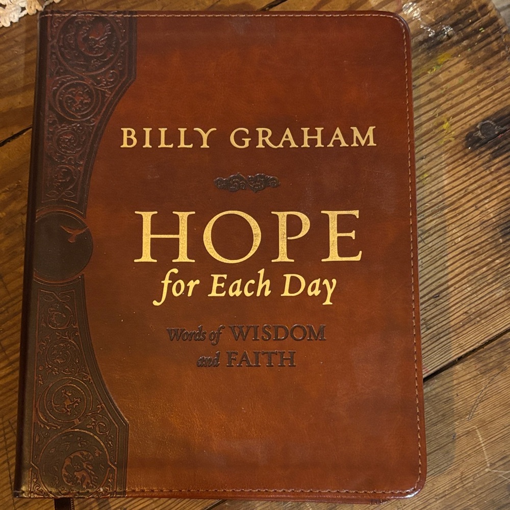 Brown Leather Inspirational Book